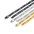 thumbnail image 6 of PROSTEEL Stainless Steel Figaro Chain Necklace 7.5mm 28 Inches Silver Birthday Valentines Day Jewelry Gift for Men Women Adults Age, 6 of 7