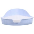 thumbnail image 2 of Rabbit Potty,Rabbit Litter Box Bunny Triangle Potty Trainer Corner Plastic Litter Box, 2 of 12