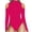Pink, variant on QUYUON Bodysuits for Women Mock Turtle Neck Cold Shoulder Long Sleeve T Shirt Bodysuit Jumpsuit Leotard Clothing Ladies Body Suits Thong Jumpsuit Tops Fashion Rompers, Style 807 Black S