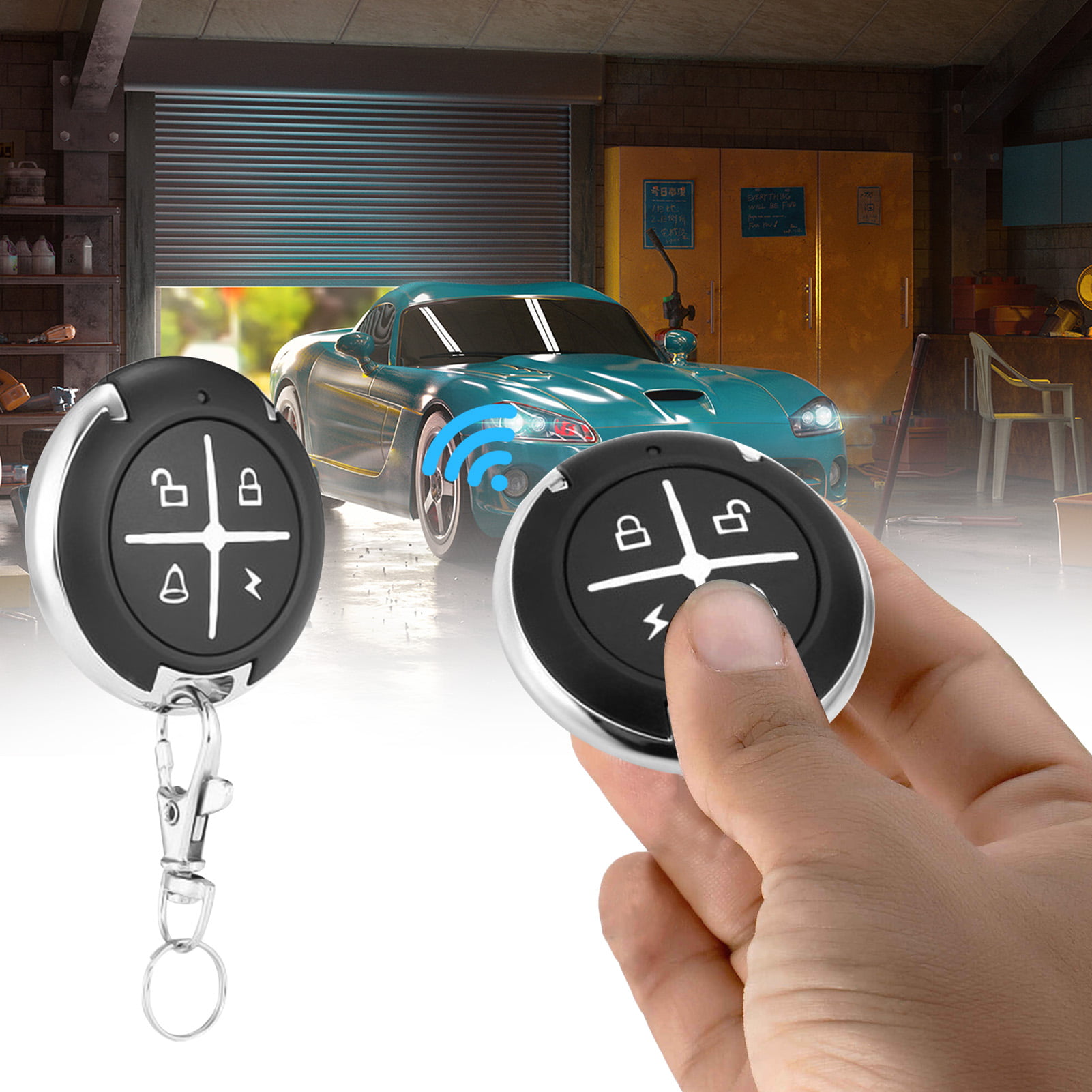 Details about   Button Remote Control 433MHZ Cloning Universal Replacement Garage Door/Car Gate. 