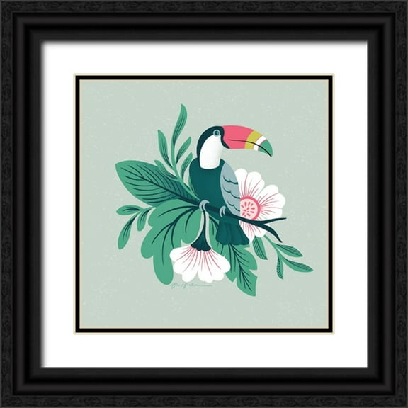 Graham, Gia 12x12 Black Ornate Wood Framed with Double Matting Museum Art Print Titled - Lush Life II