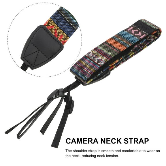 Kitandove Camping Camera Strap 1Set with Shoulder Worn Design for Everyday Use Black