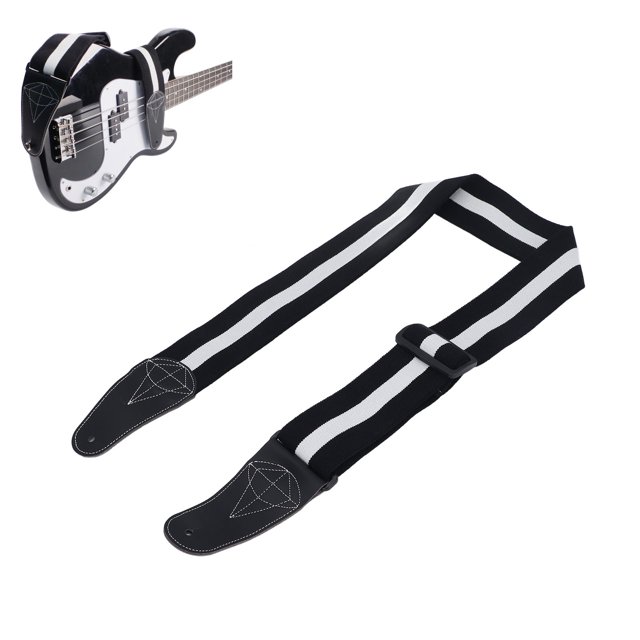 Correa De Guitarra Universal, 141 Cm De Longitud Estirable Hasta 220 Cm, Correa De Guitarra De Algodón Para Bajo, Guitarra, Banjo, Etc.