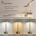 Cordless Table Lamps Rechargeable, Portable 5000mAh Battery Operated