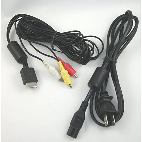 Video Game Accessories NEW SLIM PS3 Playstation 3 Hookup Connection Kit Power Cord Composite AV Cable