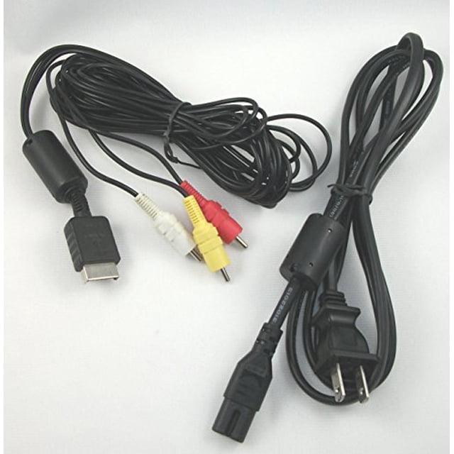 Video Game Accessories NEW SLIM PS3 Playstation 3 Hookup Connection Kit Power Cord Composite AV Cable