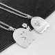 thumbnail image 2 of Collar con colgante de fantasma para hombre y mujer, cadena de clavícula, suéter, joyería, regalo del Día de San Valentín, 2 pequeñas parejas, 2 of 4