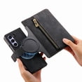 thumbnail image 2 of Allytechgroup 2 in 1 Wallet Case for Samsung Galaxy Z Fold 4, Magnetic Detachable Back Cover with Zipper Pocket Cards Slots Stand RFID Blocking Shockproof Phone Case for Galaxy Z Fold 4,Black, 2 of 10