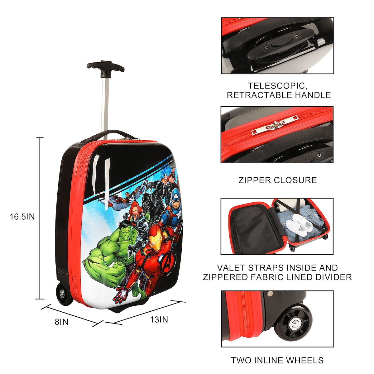 Marvel Avengers Group Shot Youth 16.5" 2-Wheel Luggage