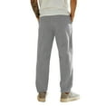 thumbnail image 4 of Men's Corduroy Cargo Pants - Drawstring Waist for Casual Leisure & Everyday Wear Light Gray L, 4 of 4