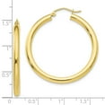 thumbnail image 4 of Primal Gold 10 Karat Yellow Gold 3mm Tube Hoop Earrings, 4 of 4