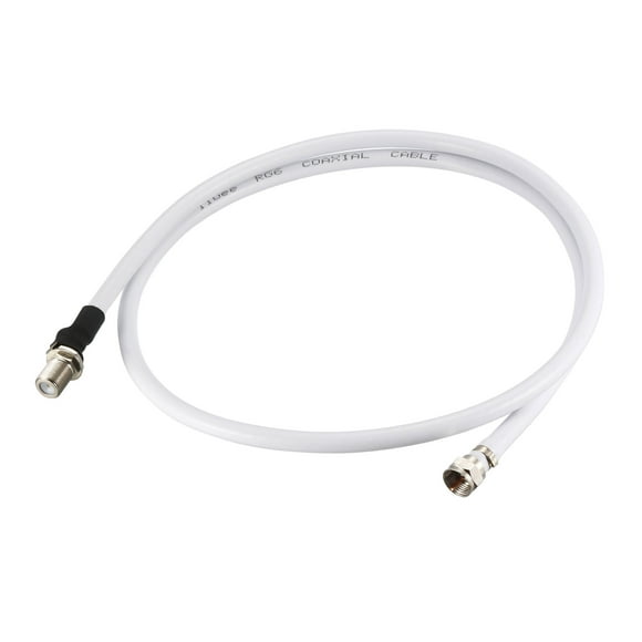 Uxcell RG6 Coax Cable F Type Male to F Type Female Coaxial Cable 5 Feet