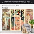 thumbnail image 4 of Tiptophomedecor Abstract Wallpaper Wall Mural - Alphonse Mucha. Women's, 4 of 7