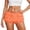 Orange, variant on Women's Lace Shorts Multi Layer Ruffle Lace Mesh Cute Cake Style Casual Bottoms Shorts Loose Shorts