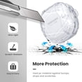 thumbnail image 3 of IBAOLEA Compatible pour Samsung Galaxy Buds 2 Étui (2021) / Galaxy Buds Pro Étui (2021) / Galaxy Buds Live Étui (2020), Étui Rigide Antichoc avec Porte-Clés (Clair) Clair, 3 of 6