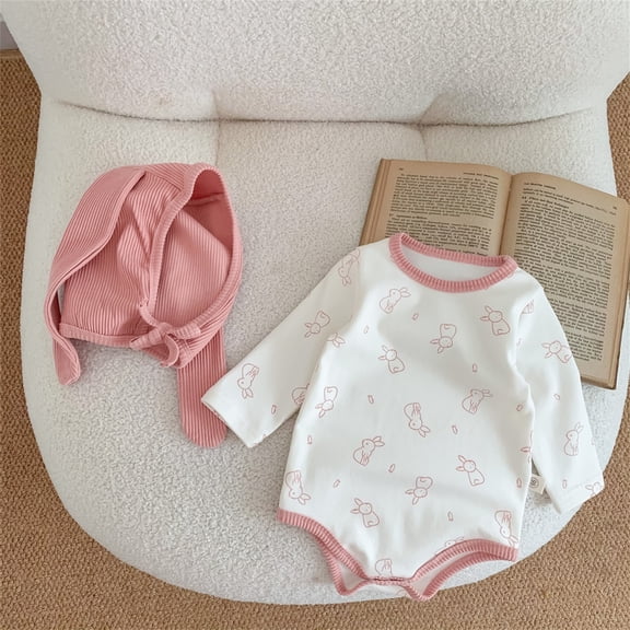 Vedolay Rompers for Boys Toddler Boy's Floral Print Bow Front Long Sleeve Halter Romper Shorts,Pink 12-18 Months