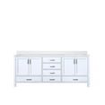 thumbnail image 2 of 80" W Double Bath Vanity, White, Cultured Marble Top, Solid Wood, Contemporary Cabinet White Vanity X 22" D, Surface, 2 of 6