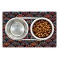 thumbnail image 1 of Mandala Pet Mat for Food and Water, Pattern with and Geometric Floral Form Art Image, Non-Slip Rubber Mat for Dogs and Cats, 18" X 12", by Ambesonne, 1 of 1
