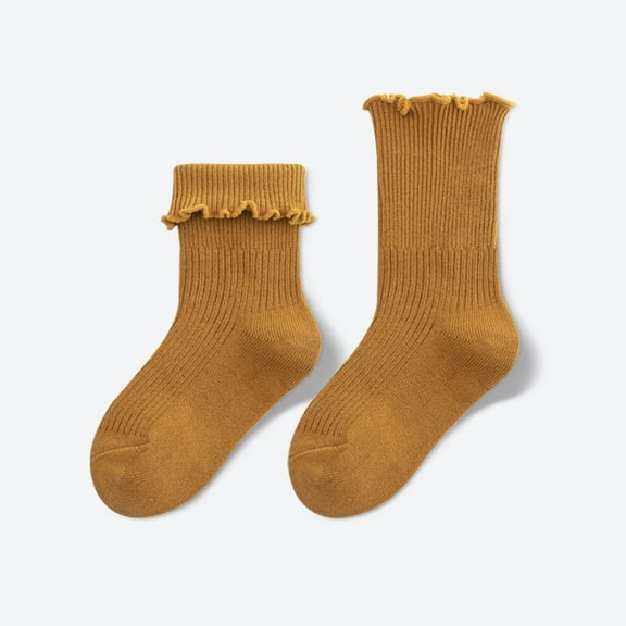 YUNLIUU Kids Girls Athletic Crew Socks Super Soft Cotton Socks Low Cut Athletic Socks Casual Basic Socks for Christmas Gifts 2-3 Years