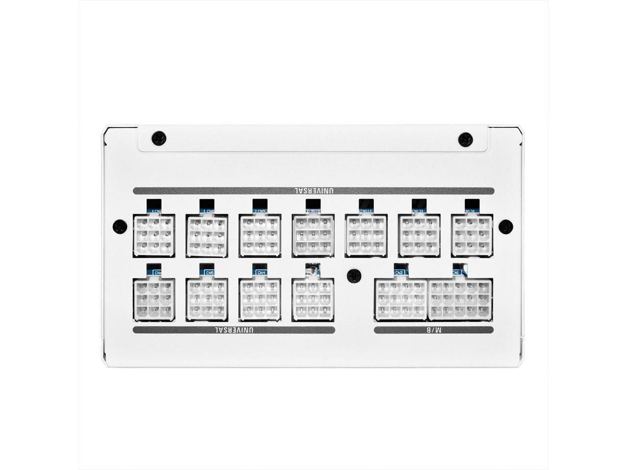 Super Flower Leadex VII XP 1200W 80+ Platinum, Cybenetics Platinum, Full Modular, ATX 3.1, W/12V-2*6 Cable (2x8pin - 16pin native cables) , Power Supply, FDB Fan, SF-1200F14XP, White