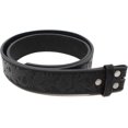 thumbnail image 1 of shiyou-Womens Leather Belt Strap with Embossed Western Flowers Pattern 1.5" Wide with Snaps, 1 of 4
