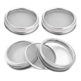 thumbnail image 1 of 4 Pack Stainless Steel Sprouting Jar Lid for Wide and Wide Mouth Mason Jar for Growing Sprouts, 1 of 7