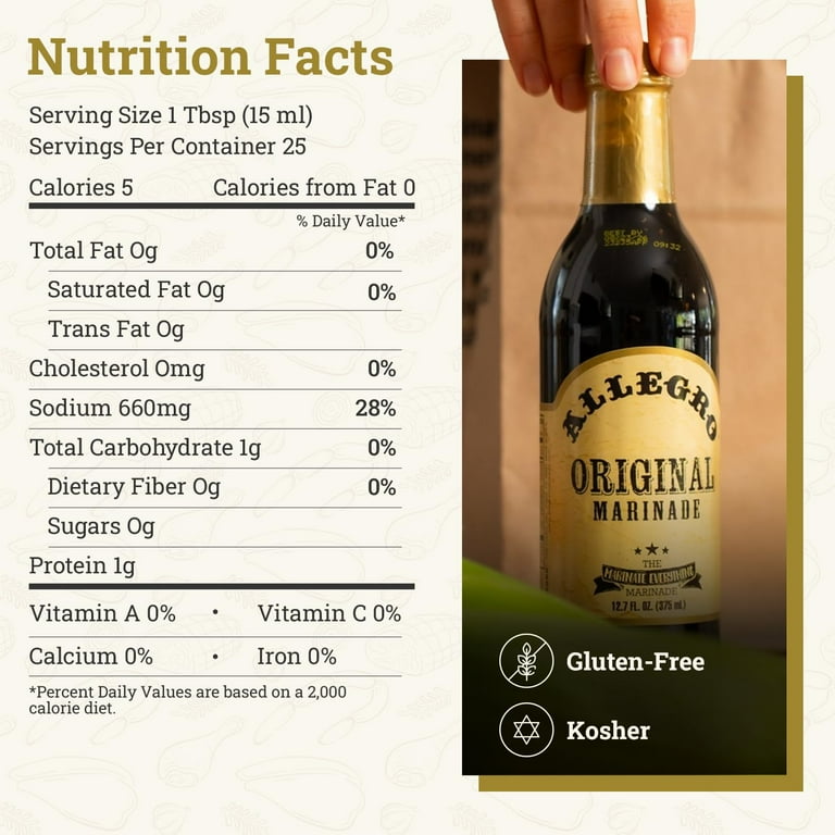 Allegro, Original Marinade, 12.7 fl oz, Kosher Certified