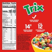 Trix Fruit Flavored Corn Puffs Whole Grain Breakfast Cereal (10.7 oz)
