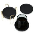 thumbnail image 6 of Viski Earthenware Coasters with Stand for Drinks, Cocktails, Soda, Set of 4, 6 of 7
