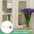 thumbnail image 2 of Uxcell 100 Pack Glass Retainer Clips with Screw 4mm Cylindrical for Cabinet Brown, 2 of 2