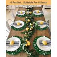 thumbnail image 4 of 15 Inch Round Placemats Set of 4, Green Christmas Non Slip Heat Insulation PP Table Mats, Xmas Tree Snowflakes Winter Holiday Washable Place Mats for Kitchen Dining Party Table Decor, 4 of 7