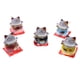 thumbnail image 1 of Juego de 5 estatua de gatitos, gato de la , modelo de animal, estatuilla interior, decoración de coche Baoblaze Juguete del gato de la fortuna de la porcelana, 1 of 8