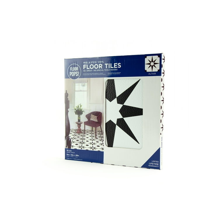 FloorPops Altair 12 in. x 12 in. Peel and Stick Virgin Vinyl Floor Tiles (10-Pack) FloorPops Altair 12 in. x 12 in. Peel and Stick Virgin Vinyl Floor Tiles (10-Pack)