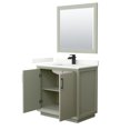 thumbnail image 3 of Wyndham Collection Wcf414136s-Qtz-Unsm34 Strada 36" Free Standing Single Basin Vanity Set, 3 of 7