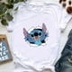 thumbnail image 1 of Kawaii Cartoon Stitch T Shirt Children's Clothing Cartoon Women Ohana Lilo Stitch Graphic Tees Cute Anime Tops Harajuku T-shirt120 Gao Jinjia LED, 1 of 2