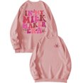 thumbnail image 1 of WEAIXIMIUNG Chandails en Molleton pour Femmes Vestes Chandails en Molleton Oversize Décontractés à Manches Longues Légers Pull-Over Tops Chandails en Molleton Amples, 1 of 5