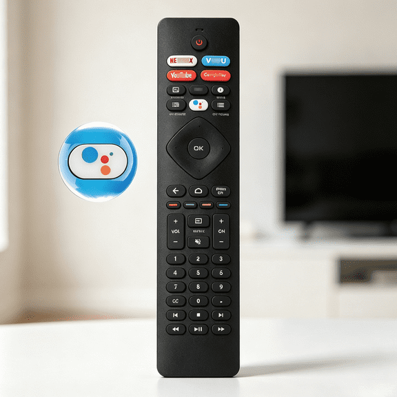 Universal Remote Control for Phi*lips 4K UltraHD Smart Android TV, Voice Replacement with Goo*gle Assistant, Fits 43"-75" 5704 5504 5604 5806 Series