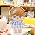 thumbnail image 4 of Muñeca IDol Kawaii con ropa, muñeco de estrella de peluche de Anime, figura de dibujos animados, juguetes encantadores, regalo de cumpleaños para niños y niñas, 20cm, 4 of 4