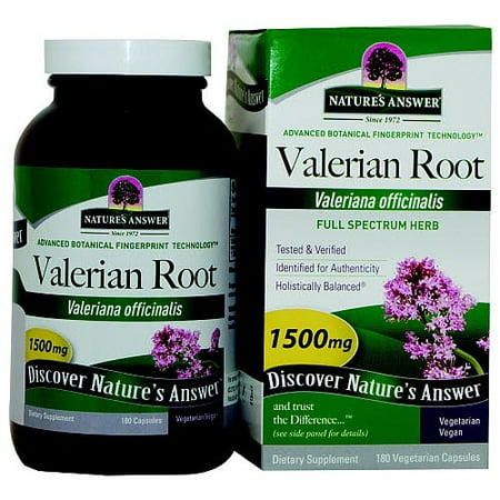 Nature's Answer Valerian Root 1500 mg - 180 Vegetarian/Vegan