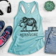 thumbnail image 2 of Herbivore Elephant Tank Top, Ladies Racerback Tank Top, Herbivore Tank, Vegan Veganism Tank, Animal Tank, Cancun, Large, 2 of 3
