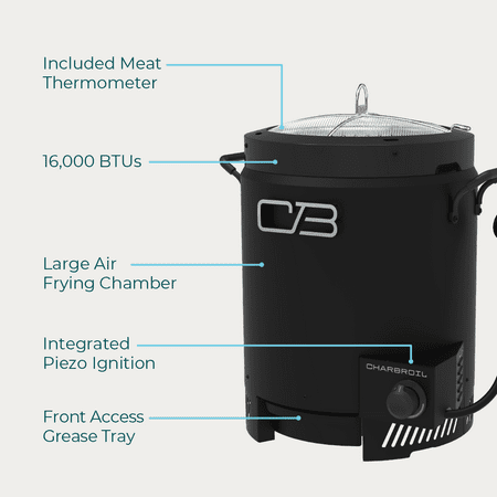 Charbroil - The Big Easy Outdoor Air Fryer - Black