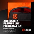 thumbnail image 3 of ONIX Pickleball Premier Lite Adjustable Hat — White, 3 of 6