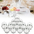 thumbnail image 5 of Topboutique Silver Plastic Cake Stand with Dome Cover 12 Pcs Mini Candy Plate with Clear Lid Dessert Display Case Chocolate Cupcake Container for Wedding Birthday Christmas Party, 5 of 7