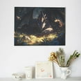 thumbnail image 6 of Naloa Sleeping Dragon In Forest Print Canvas Picture,Wall Pictures, Modern Decorative Poster,Art Prints for Bedroom, Toilet, 40 x 30 cm, Built-in Wooden Frame, 6 of 6