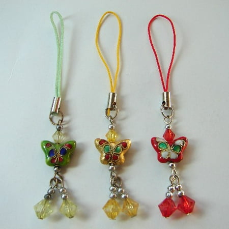 Cloisonnes Mobile Phone Charm-left