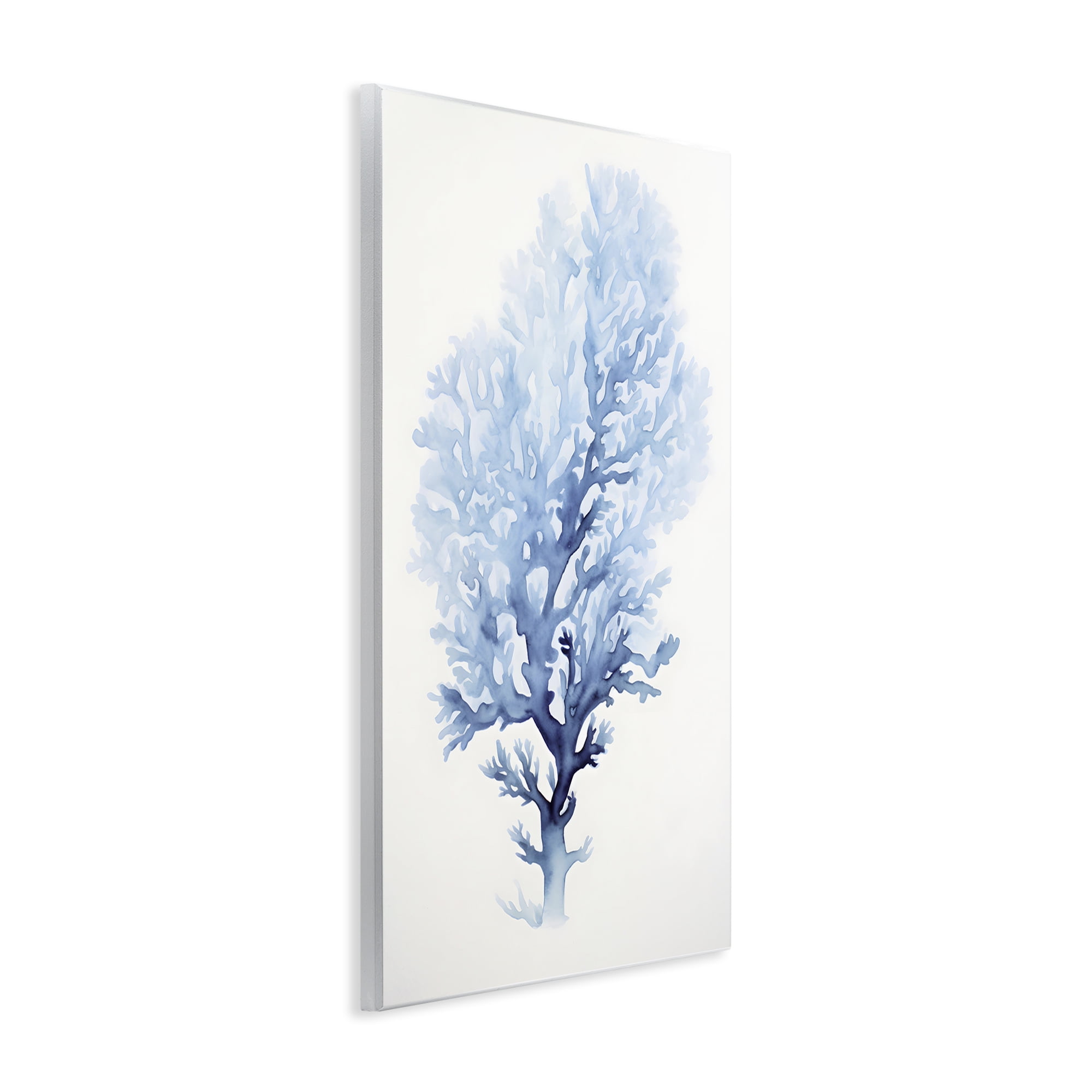 Stupell Industries Blue Coral Impression Animals & Insects Painting Unframed Art Print Wall Art, 10 x 15