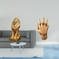 thumbnail image 2 of Escultura de león, estatua coleccionable, adorno de mesa, figura artística decorativa para oficina, hogar, estantería, regalo de cumpleaños, escultura, 2 of 8