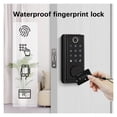 thumbnail image 2 of Serrure de Porte, Serrure Électronique Numérique pour Porte avec Mot de Passe à Empreinte Digitale et Carte Rfid, Entrée Sans Clé Tuya, Verrous Biométriques Numériques, Facile à Installer, 2 of 7