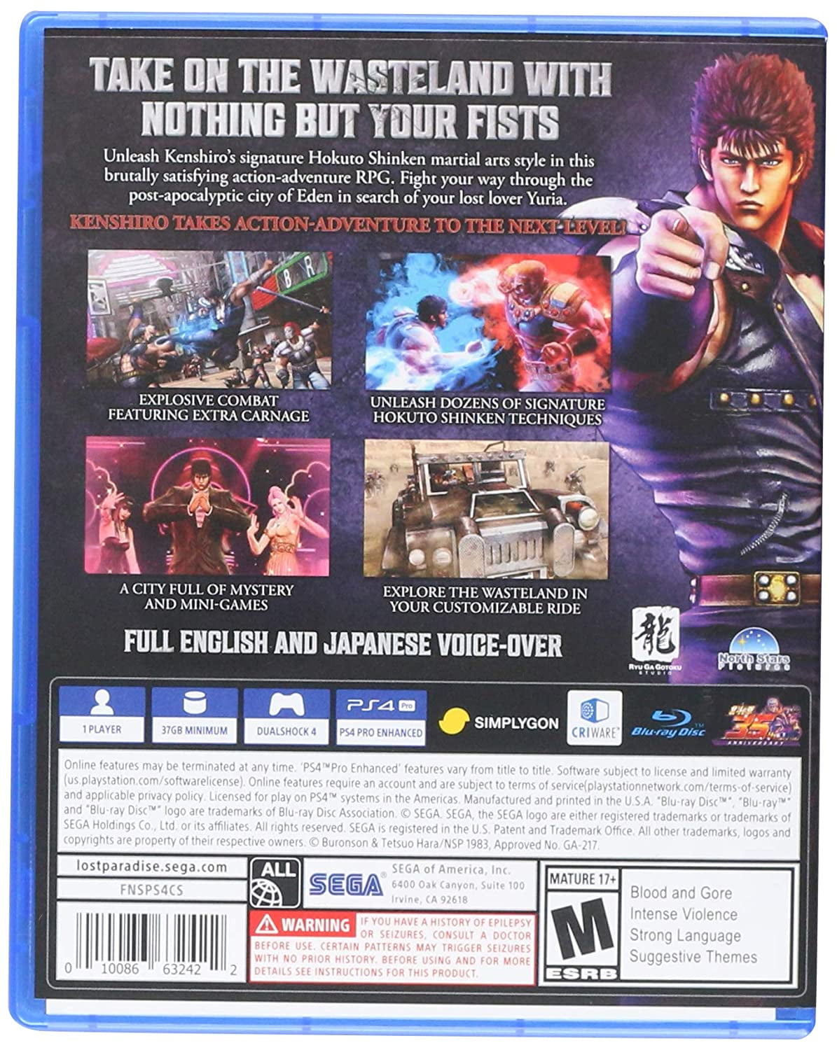 Fist of the North Star: Lost Paradise - Sony PlayStation 4 for sale online