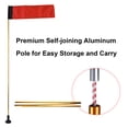 thumbnail image 4 of Flag Large Kayak Safety Flag with Pole, Storage Bag, Screws and Track Mount Base High Visibility 20x5.6 Inch, 4 of 7